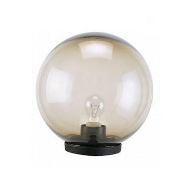 Globo testa-palo d.60 fume' d.300 e27 nero(ULTIMI DISPONIBILI - N°2) Sovil Lampade da esterno